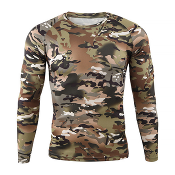 Тактический лонгслив мужской Lesko A659 Camouflage CP XL с длинным рукавом