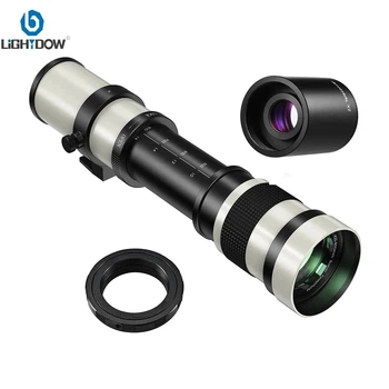 Теле-объектив с ручным зумом Lightdow 420-800mm f/8.3-16 + телеконвертер 2Х для Canon R 3|R5|R6|R8|R7|R10|R50|R100
