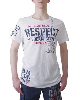 Футболка чоловіча CAMP DAVID (2103-3789-003opticwh/22-77) Білий XXL