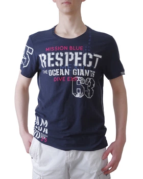 Футболка чоловіча CAMP DAVID (2103-3789-765blue diving/22-77) Синій XXL