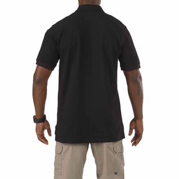 Футболка Поло тактическая с коротким рукавом 5.11 Tactical Utility Short Sleeve Polo M Black