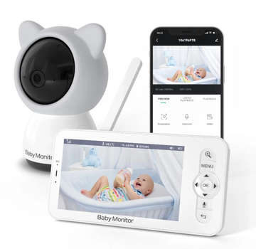 Видеоняня Wi-Fi Baby Monitor B5 с датчиком звука, движения, ночное видение + термометр, радионяня, няня