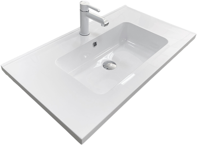 Раковина, умывальник накладной, искусственный камень ADAMANT Flat 80 White