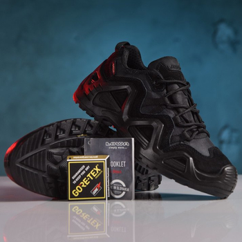 Чоловічі замшеві кросівки із вставками Cordura 1000D та мембранною Gore-Tex чорні розмір 40
