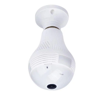 Камера Лампочка SMART Besder +DVR H-302/ART-4392 / 2MP Круглая светильник Скpытaя WI-FI 360°