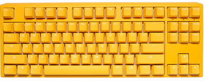 Клавіатура дротова Ducky One 3 TKL RGB LED MX Clear USB Yellow (100042994)