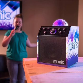 Zestaw głośników z karaoke Music Karaoke BT Disco Cube w/2 Mics (501076)