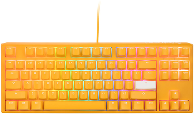 Клавіатура дротова Ducky One 3 TKL US Cherry MX Brown USB Yellow (100042998)