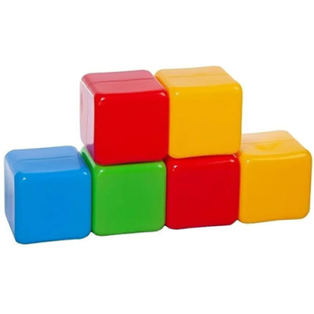 Кубики великі пластикові MToys 09065 C будівельні, 45 штук (09065-RT)