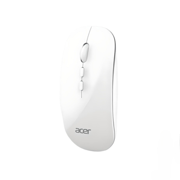 Мышь беспроводная ACER OMR050 с подключением USB 2.4ГГц + Bluetooth, аккумулятором, 1600 DPI, белый