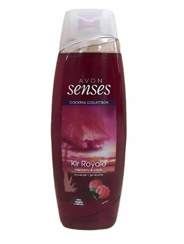 Гель для душу Кір Рояль Kir Royale Avon Senses з ароматом малини та чорної смородини 500 мл