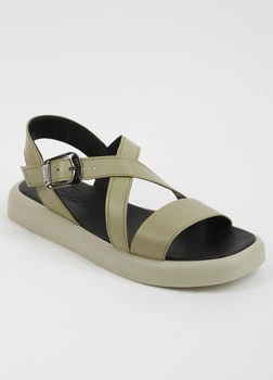 Босоніжки жіночі Fashion 030 оливкові шкіряні 339639_36 (23.5 см)