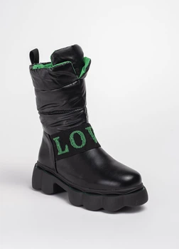 Дутики детские 342091 Fashion 34 (22,5 см) Черный