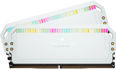Оперативна пам'ять Corsair DDR5-5200 65536MB PC5-41600 (Kit of 2x32768) Dominator Platinum RGB White (CMT64GX5M2B5200C40W)
