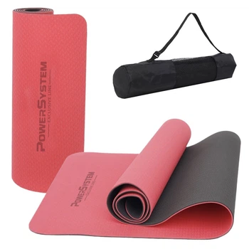 Килимок 183*61*0,6 для йоги та фітнесу Power System PS-4060 TPE Yoga Mat Premium Red (183х61х0.6)