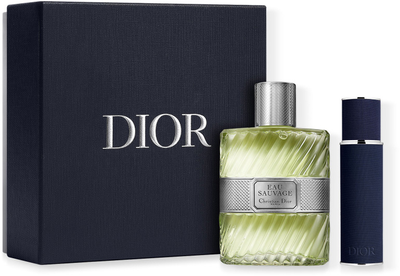 Набір для чоловіків Dior Eau Sauvage Refillable Туалетна вода 100 мл + Мініатюра Туалетна вода 10 мл (3348901697149)