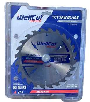 Диск пильный по дереву WellCut Standard 185*20 48T ламінат
