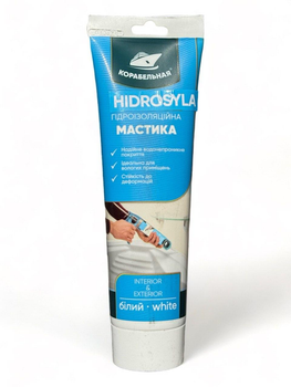 Мастика гідроізоляційна акрилова HIDROSYLA Корабельна 180 г (сіра)