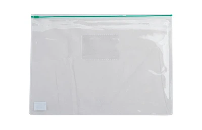 Папка-конверт на молнии zip-lock, А5, BM.3947-99 BUROMAX глянцевый прозрачный пластик, цветная (4823078953612) Зелёный