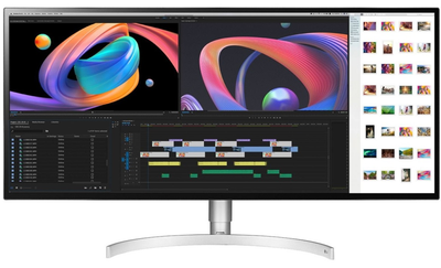 Монітор LG 34" 34WK95U-W 2xHDMI, DP, Thunderbolt3, USB, MM, NanoIPS, 5160x2160, DCI-P3 98%, ActionSync, HAS, HDR600 (34WK95U-W)