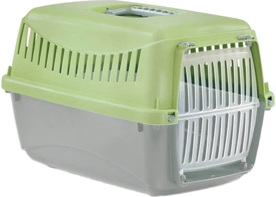 Переноска MP Bergamo Gipsy 2 large пластиковая дверца 58х38х38h см Light Green (8058093276521)