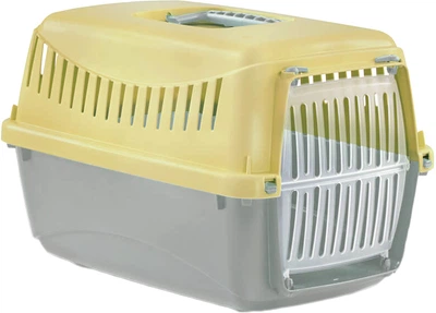 Переноска MP Bergamo Gipsy 2 large пластиковая дверца 58х38х38h см Yellow (8058093276545)