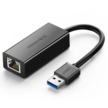 Сетевой адаптер UGREEN CR111 USB 3.0 to Gigabit Ethernet Black (20256)