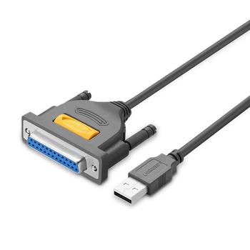 Кабель UGREEN US167 USB to DB25 Parallel Printer 2m Black (20224)