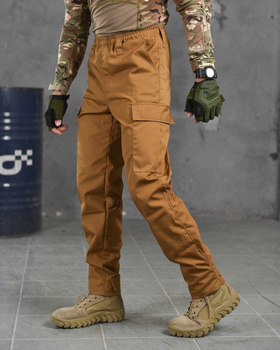 Тактичні чоловічі штани літні на хлястиках M койот (87571)