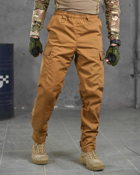 Тактические мужские штаны летние на хлястиках S койот (87571)