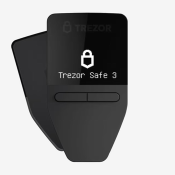 Криптокошелек Trezor Safe 3, Cosmic Black (Космический черный) (SLATS3CB0_black)