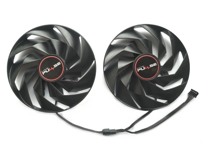 Вентилятор кулер для видеокарты Sapphire RX 6700 7600 7700 XT (Оригинал) 95 мм FD10015M12D комплект 2 шт (№424.1)