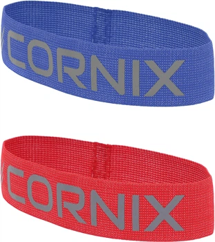 Набор Резинка для фитнеса и спорта из ткани Cornix Loop Band XR-0139 11-14 кг Синяя + Резинка для фитнеса и спорта из ткани Cornix Loop Band XR-0137 5-7 кг Красная
