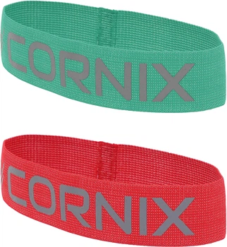 Набор Резинка для фитнеса и спорта из ткани Cornix Loop Band XR-0138 7-9 кг Зеленая + Резинка для фитнеса и спорта из ткани Cornix Loop Band XR-0137 5-7 кг Красная
