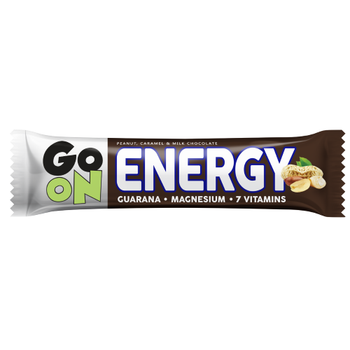 GoOn, Батончик ENERGY "snickers" + guarana 50 г 1/24 11/2021 (813886)