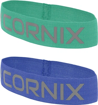 Набор Резинка для фитнеса и спорта из ткани Cornix Loop Band XR-0138 7-9 кг Зеленая + Резинка для фитнеса и спорта из ткани Cornix Loop Band XR-0139 11-14 кг Синяя
