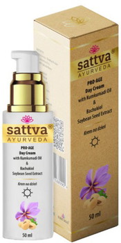 Krem do twarzy Sattva Ayurveda Pro Age Day przeciwzmarszczkowy 50 ml (5903794189157)