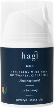 Multikrem do twarzy, ciała i rąk Hagi Naturalny 50 ml (5904302000728)