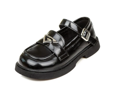 Туфли Fashion QKY1335 чорні лакові (31-37) Чёрный 36