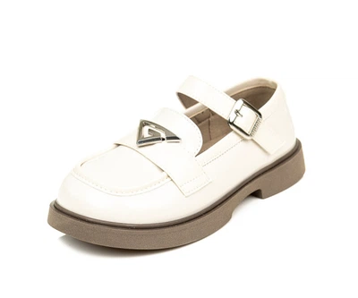 Туфли Fashion QKY1335 бежеві лакові (31-37) Белый 35