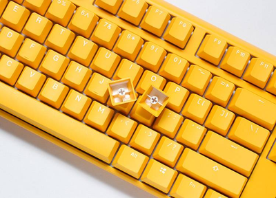 Клавіатура дротова Ducky One 3 Yellow TKL RGB LED MX-Silent-Red 100042995 (WLONONWCRA190)