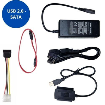 Переходник USB 2.0 - SATA, IDE, 2.5/3.5 и блок питания 670298