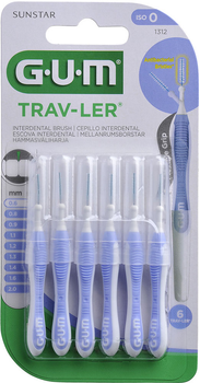 Упаковка межзубных щеток GUM TravLer 0.6 мм 6 шт (7630019900157)