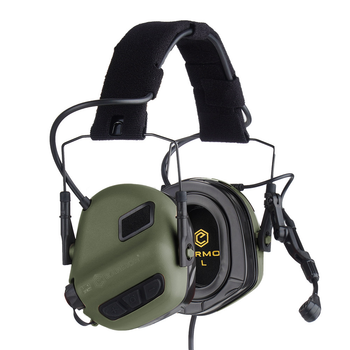 Наушники активные для рации с микрофоном Earmor M32 PLUS Green (15310)