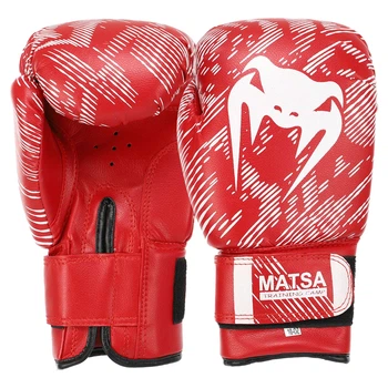 Перчатки боксерские PVC MATSA ЮНИОР Pro (размер 2oz, Красный) (MA-0033_Красный_2_унции)