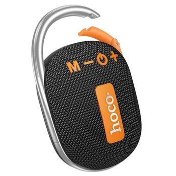 Колонка портативная Bluetooth маленькая блютуз с поддержкой USB флешки и sd карт с подсветкой RGB и FM-радио microSD компактного размера с громким чистым приятным звуком и удобной ручкой карабин мини Hoco Sports