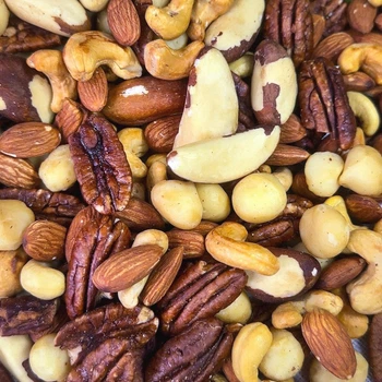 Суміш смажених горіхів Royal Nuts 500г (макадамія, бразильський, мигдаль, кешью, пекан)