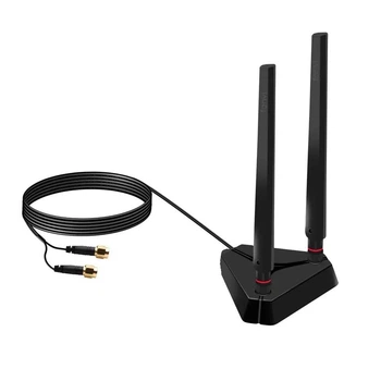 Двухдиапазонная базовая антенна FENVI WiFi карта 2.4 ГГц / 5 ГГц для точки доступа / маршрутизатора / модуля AX210 AX200, черный (85136526)