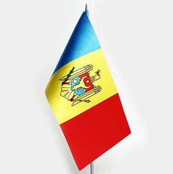 Прапорець Dobroznak Молдови Атлас(12х24см) без тримача