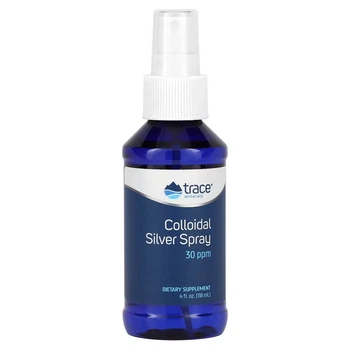 Коллоидное серебро, спрей, Colloidal Silver Spray, Trace Minerals, 118 мл